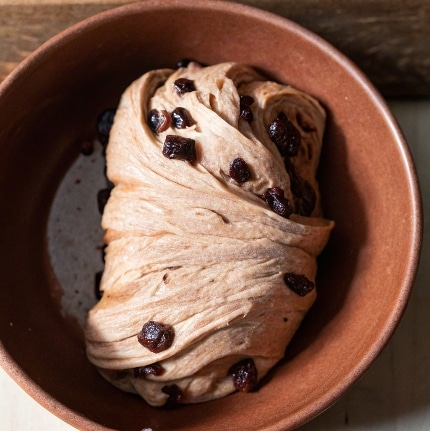 Chocolate Sourdough Bread That’s Deep, Rich, and Comforting 15 Mixing chocolate sourdough bread dough