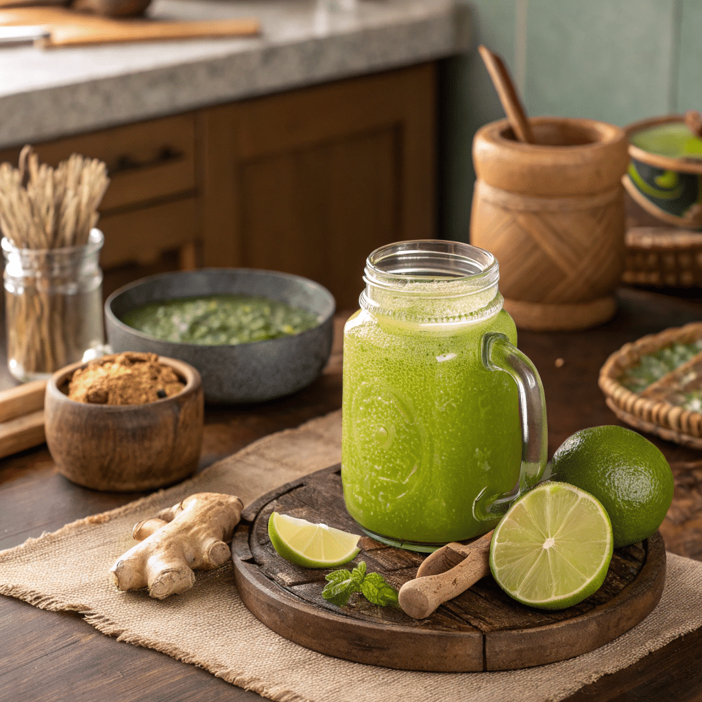 Home 4 Brazilian Mounjaro recipe in rustic jar